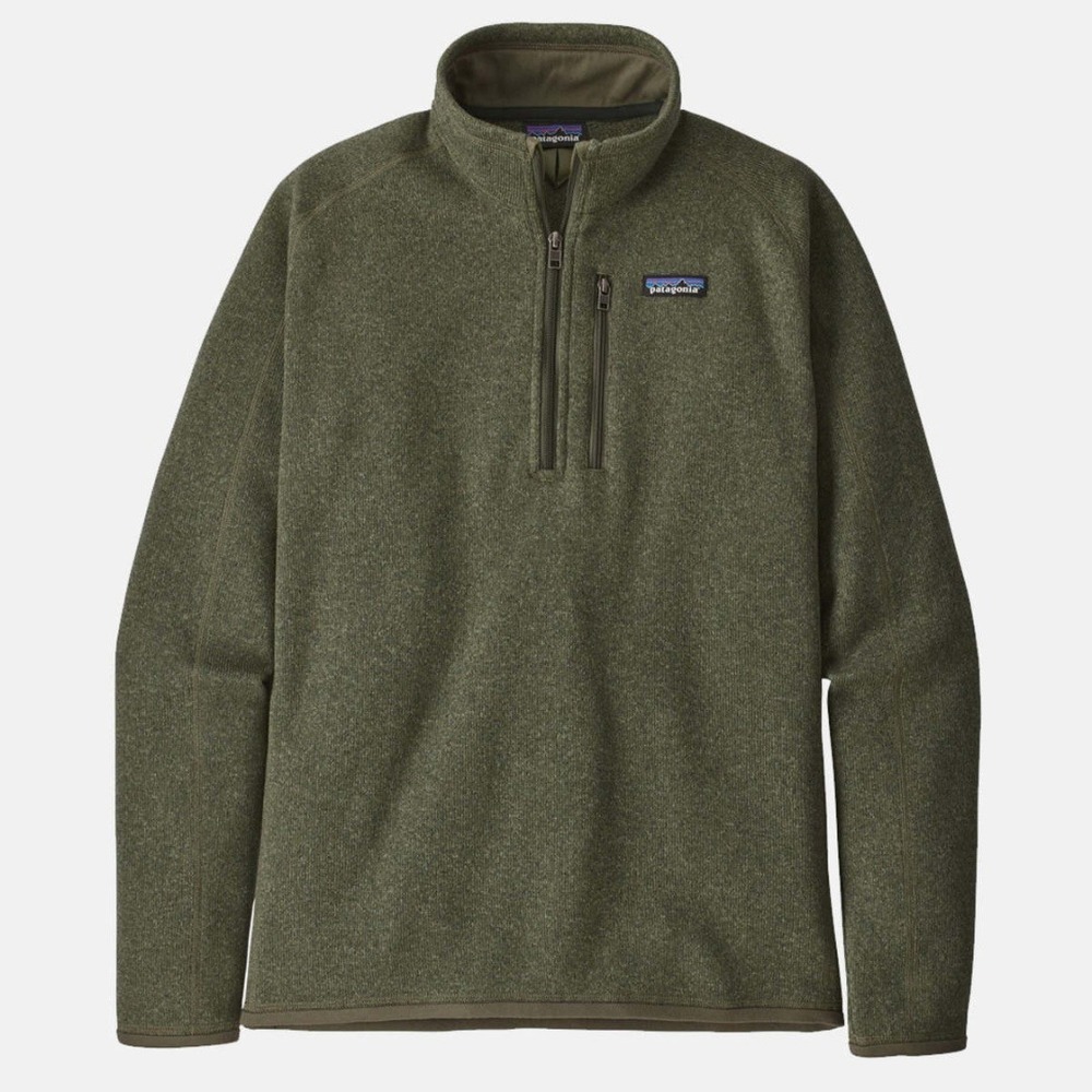 Patagonia |‎ Better Sweater Quarter Zip Fleece Sweatshirt Layer, Christmas Green